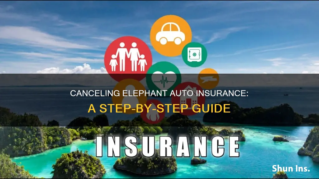 how to cancel auto insurance policy elephant