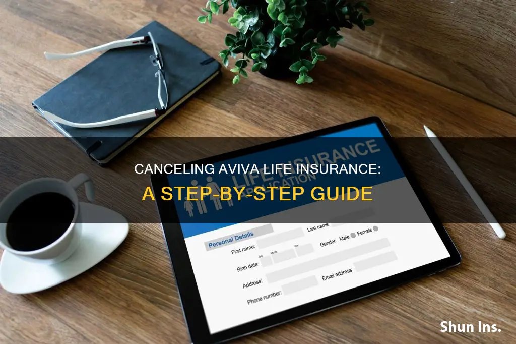 how to cancel aviva life insurance