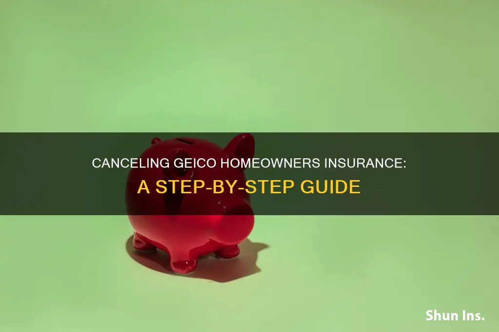 how to cancel geico homeowners insurance