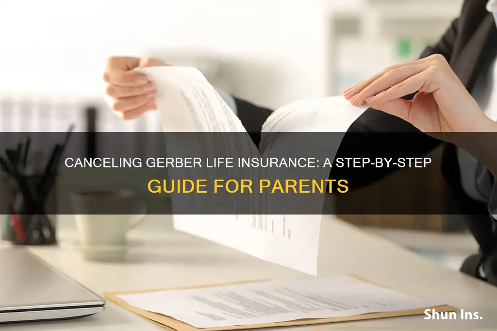 how to cancel gerber life insurance