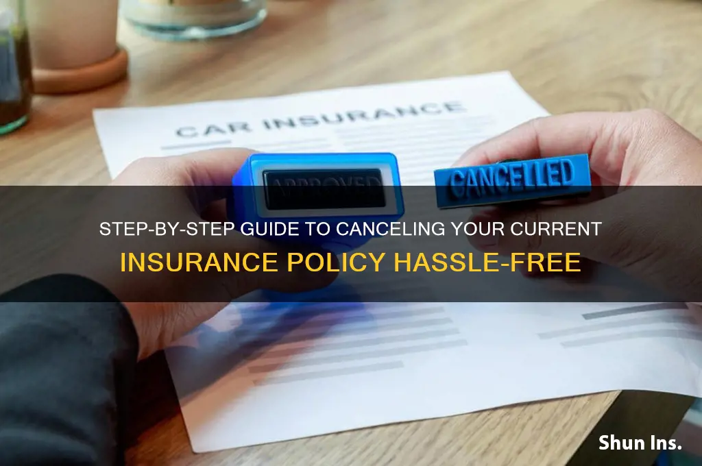 how to cancle current insurence