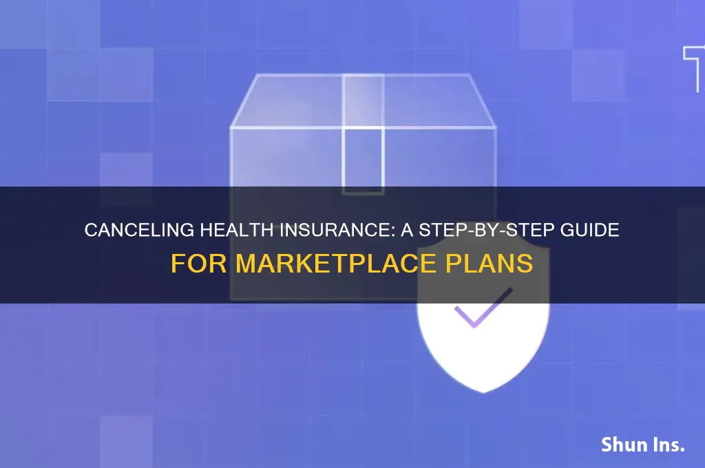 how to cancle health insurance through the marketplace