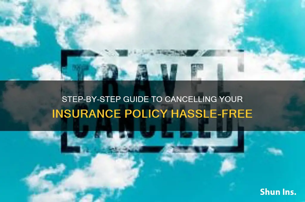 how to cancle insurance