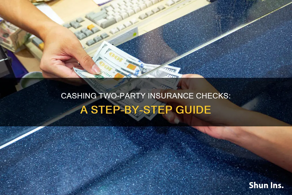 how to cash a 2 party insurance check