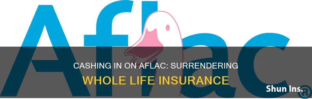 how to cash surrender aflac whole life insurance