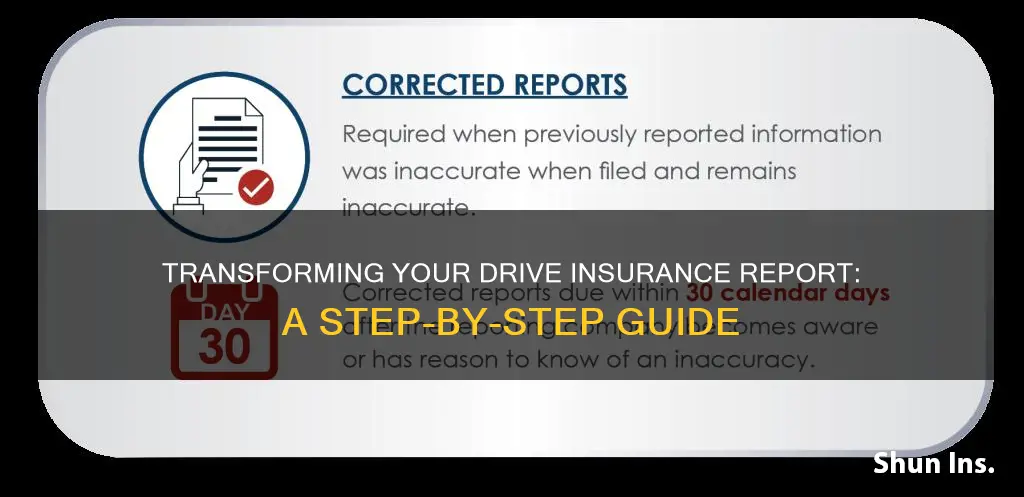 how to change a drive insurance report