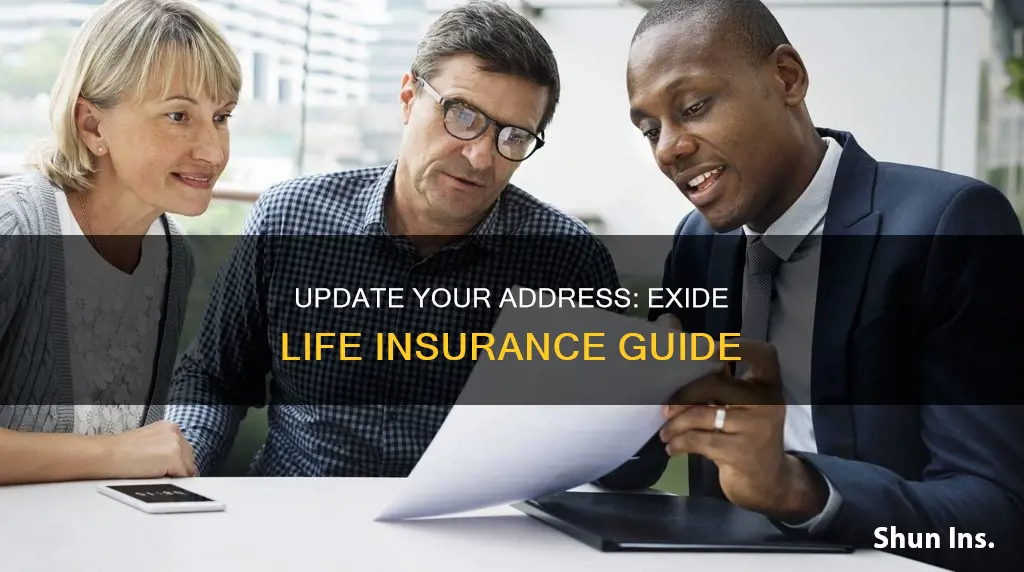 how to change address in exide life insurance