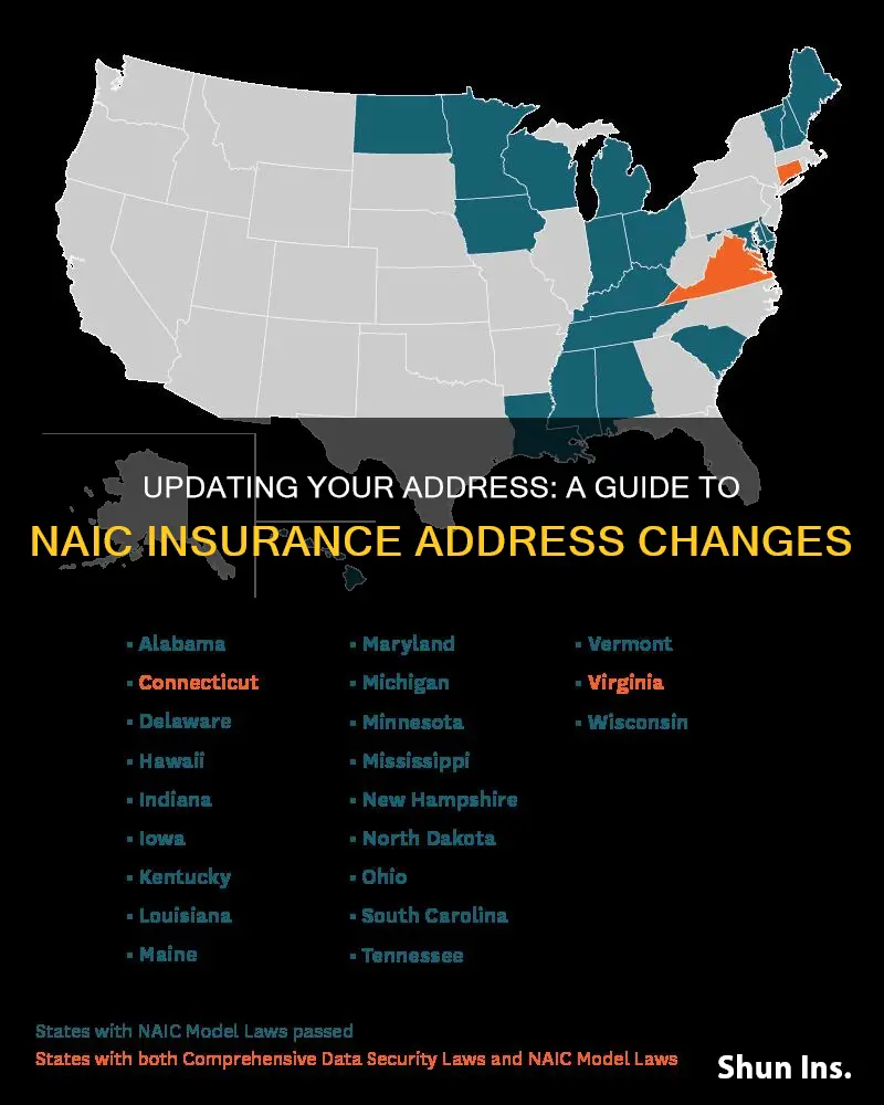 how to change address in naic insurance