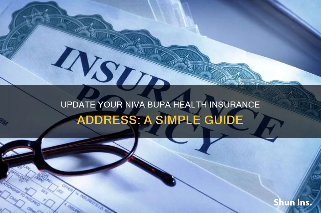 how to change address in niva bupa health insurance