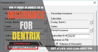 Updating Dentrix Insurance Records: Address Change Procedure