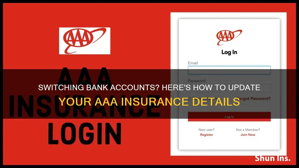 how to change bank accounts on aaa insurance