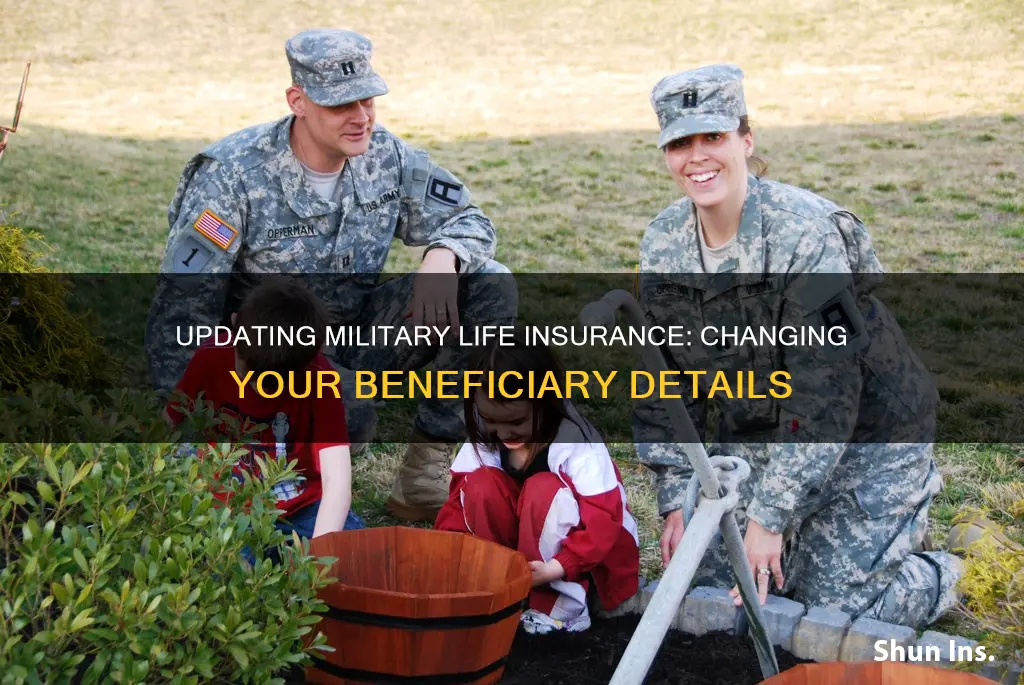 how to change beneficiary on military life insurance