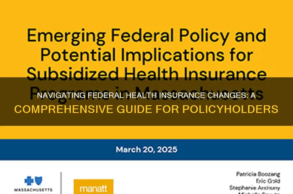 how to change federal health insurance