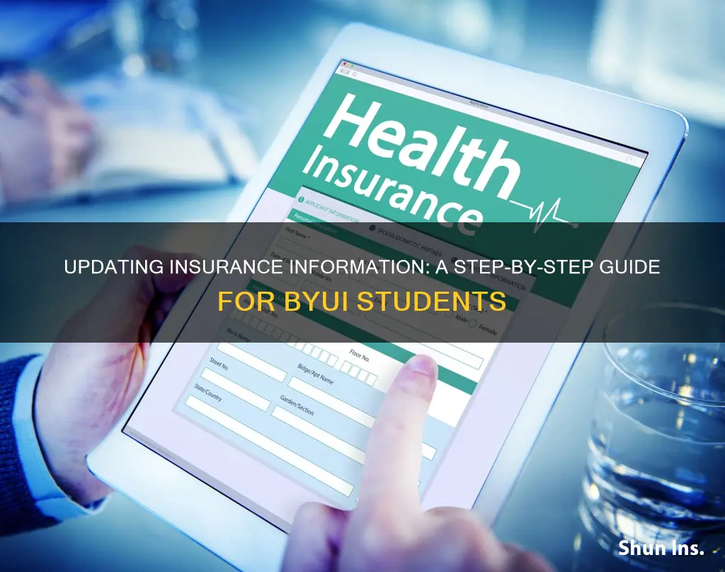 how to change insurance info byui