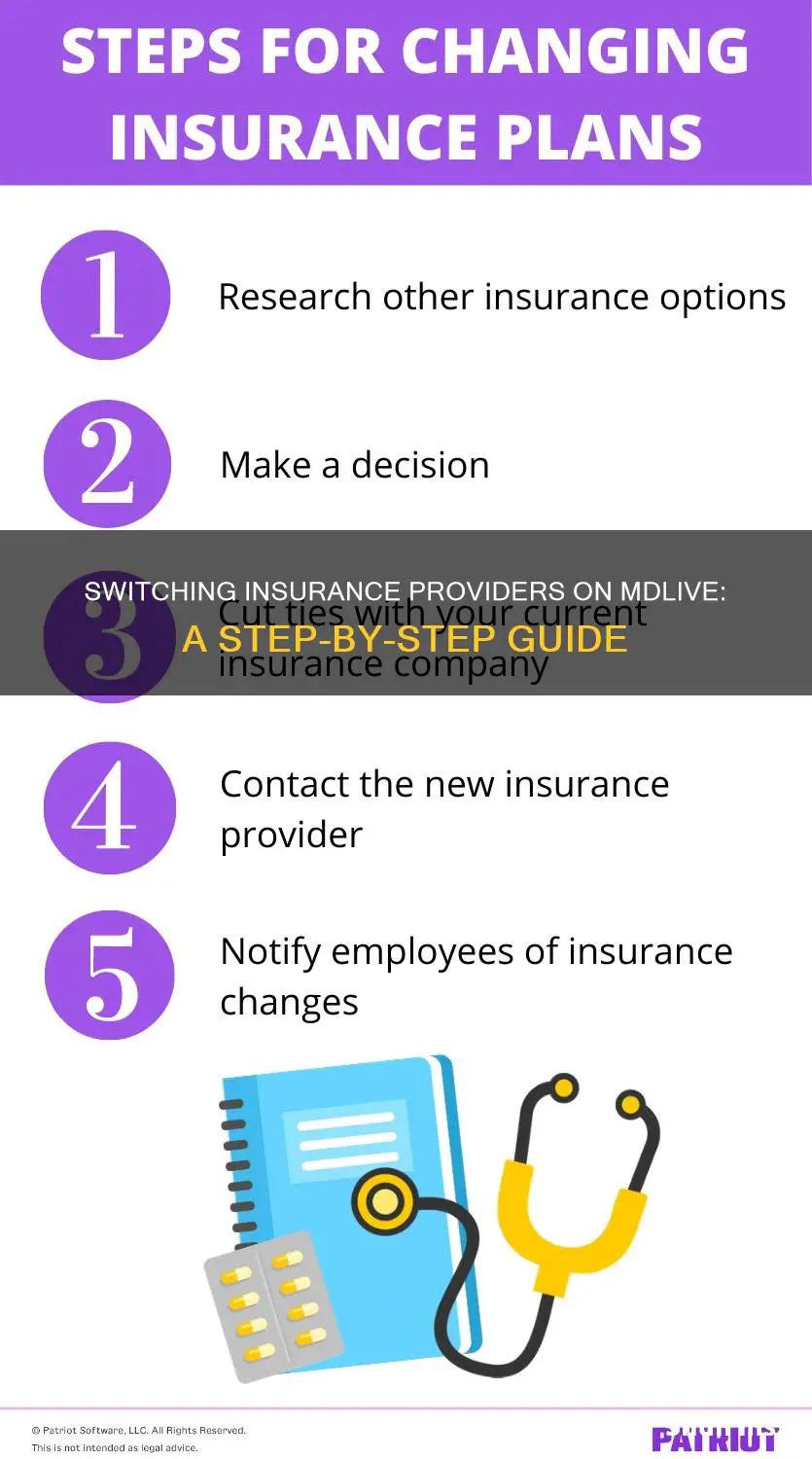 how to change insurance on mdlive