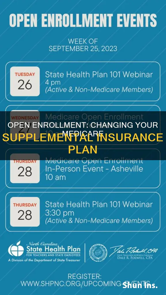 how to change medicare supplemental insurance during open enrollment