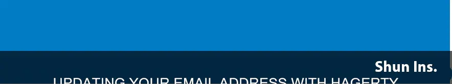 how to change my email address in hagerty insurance