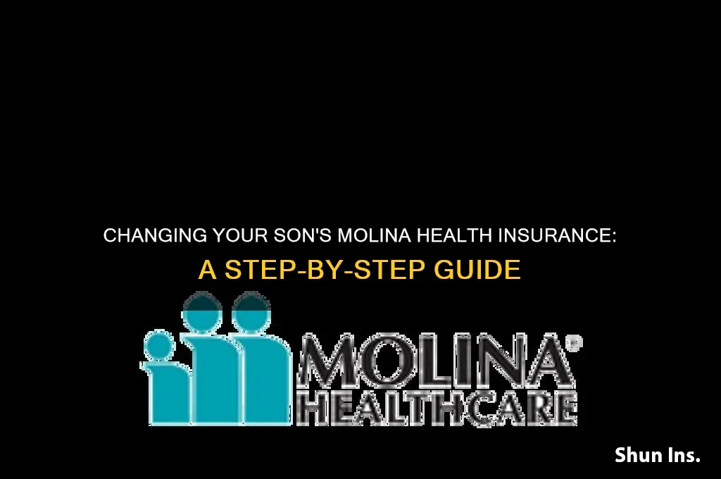 how to change my sons molina health insurance