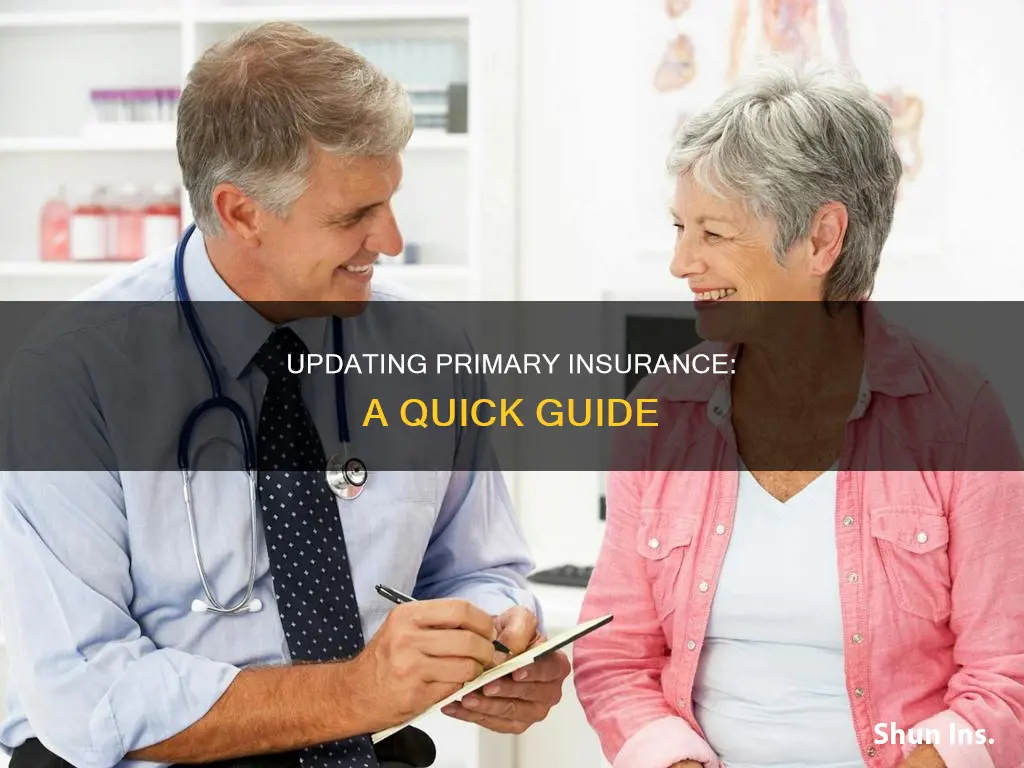 how to change primary insurance