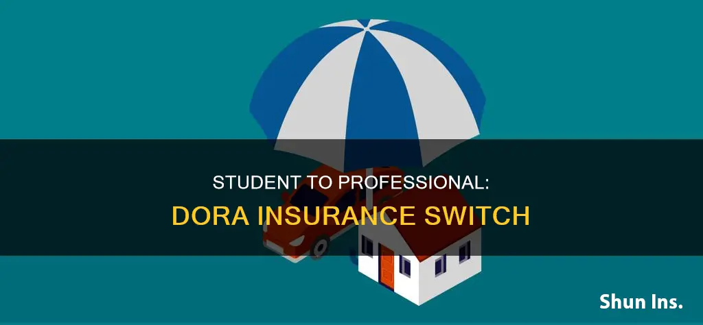 how to change student insurance to professional dora