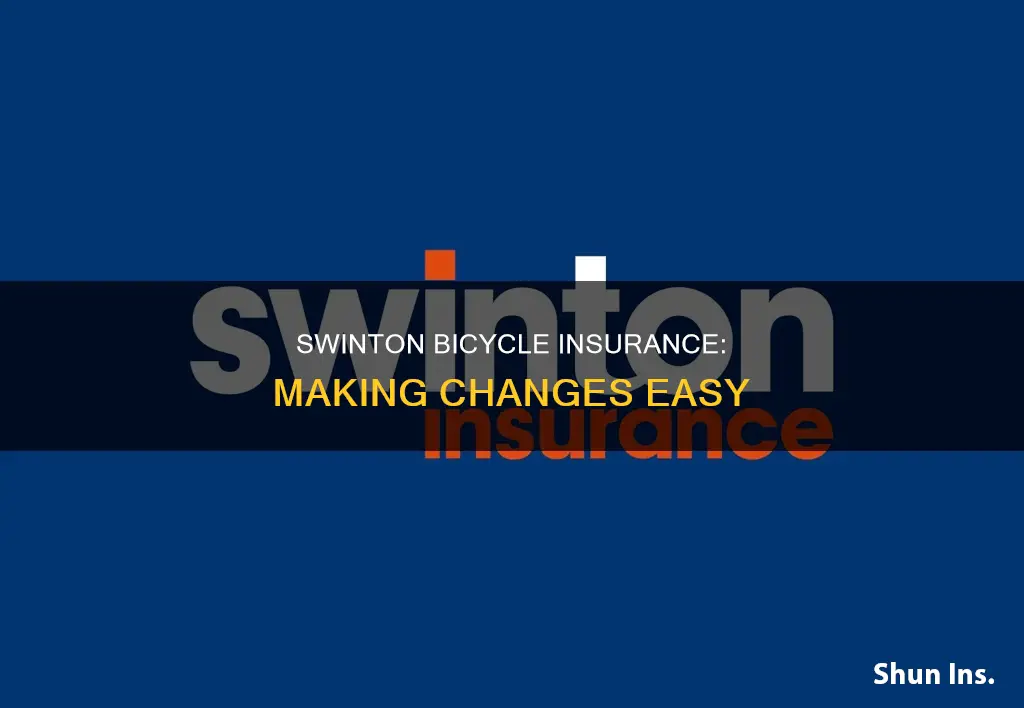 how to change swinton biycle insurance