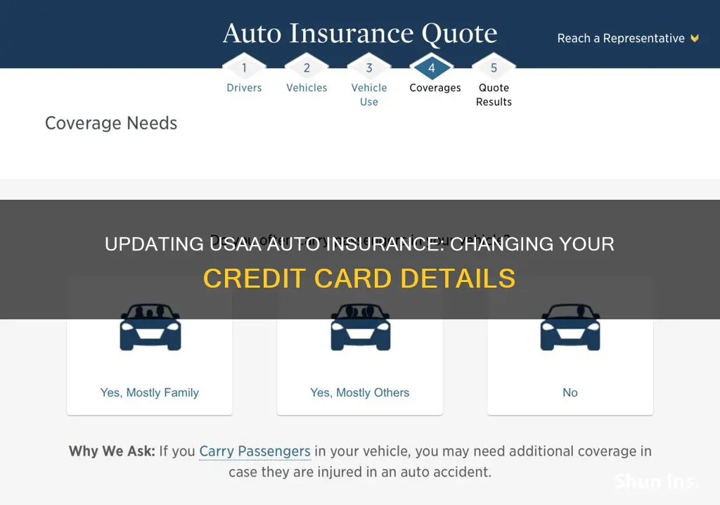 how to change your credit card on usaa auto insurance