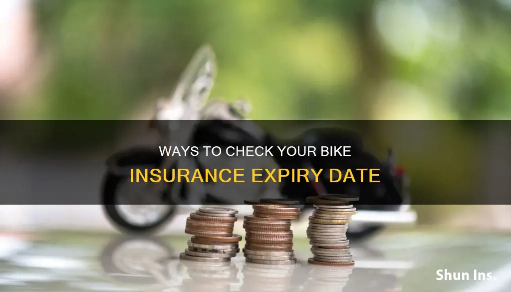 how to check bike insurance expiry date