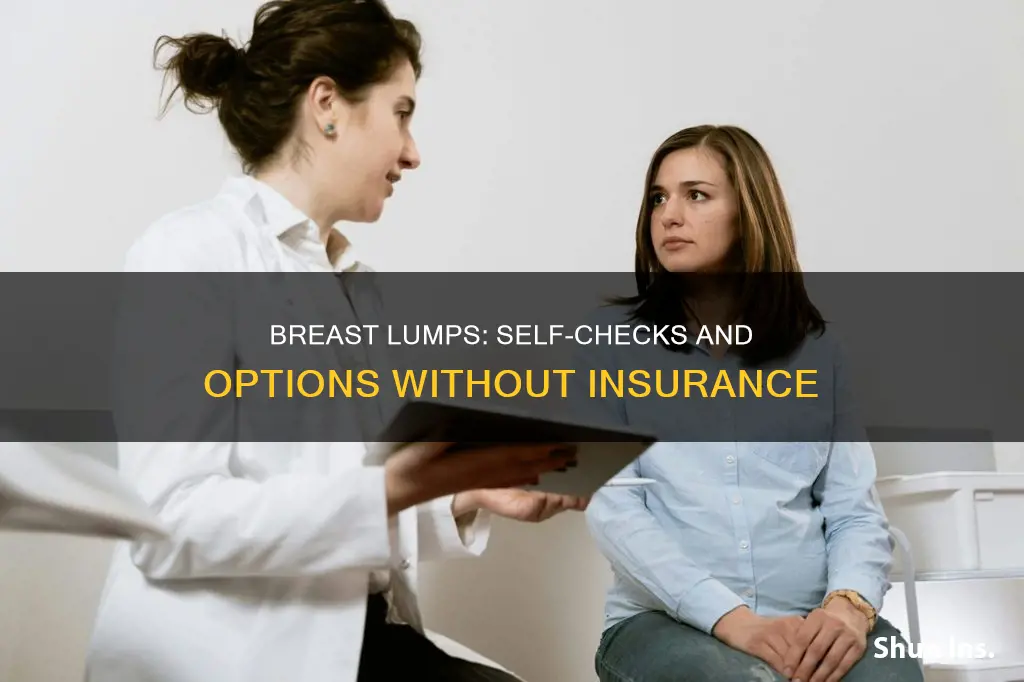 how to check breast lumps with no insurance
