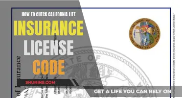 California Life Insurance: License Code Check Guide