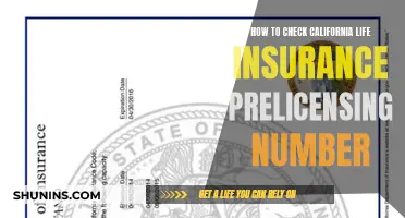 Check Your California Life Insurance Prelicensing Number