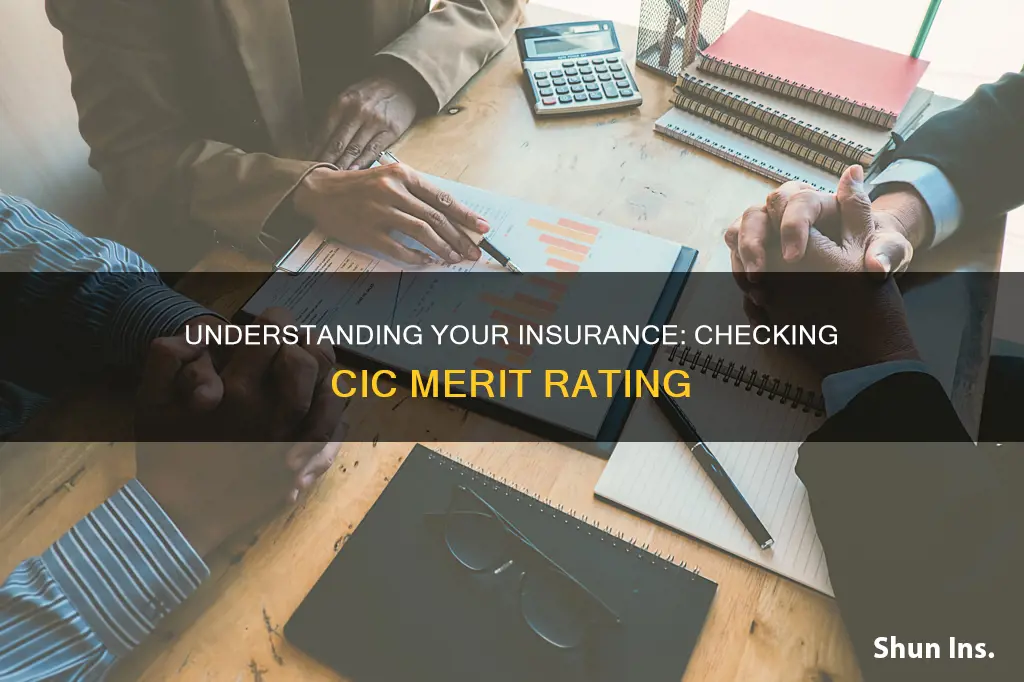 how to check cic merit rating for insurance