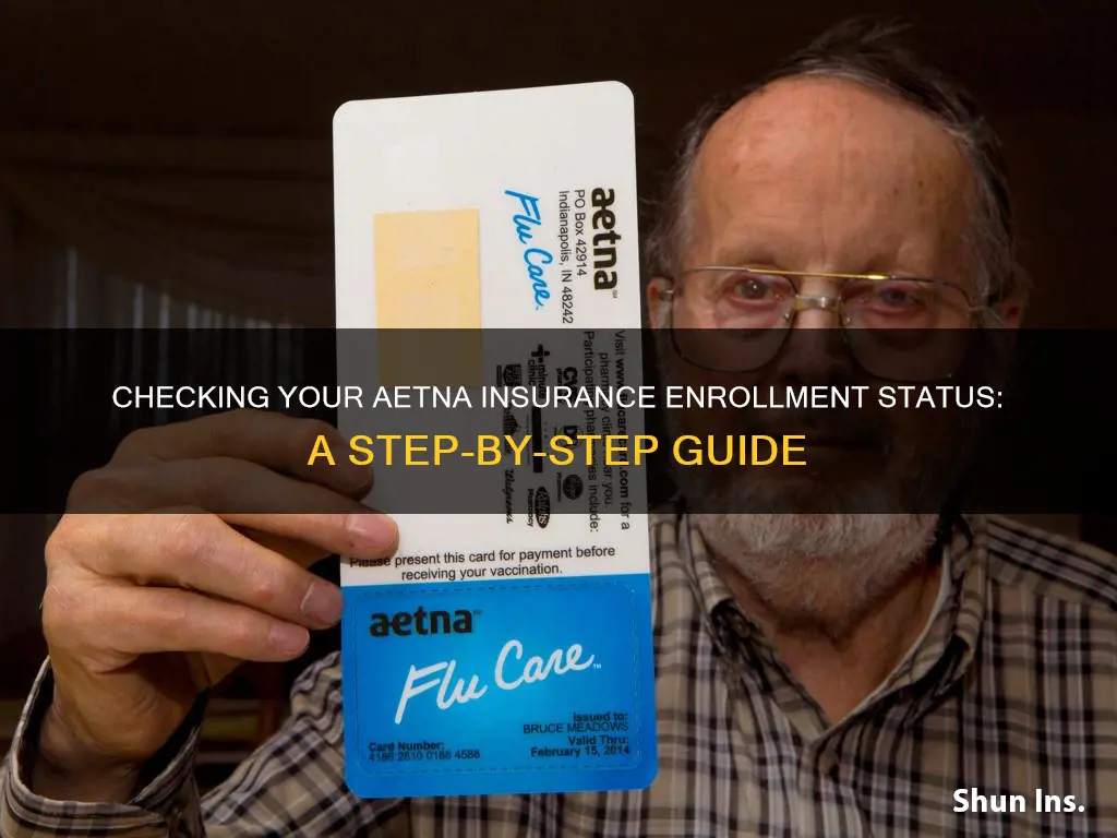 how to check enrolment status of aetna insurance