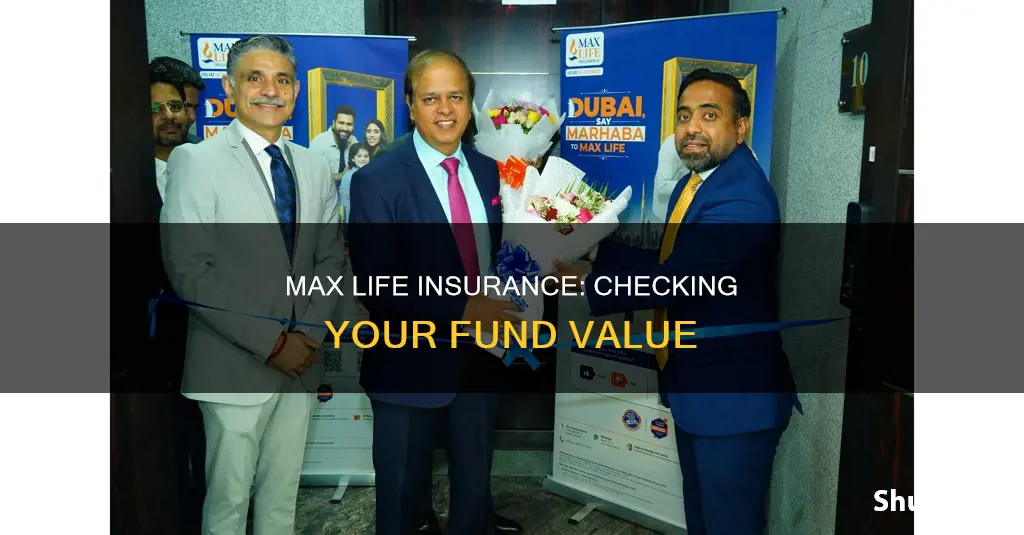 how to check fund value in max life insurance