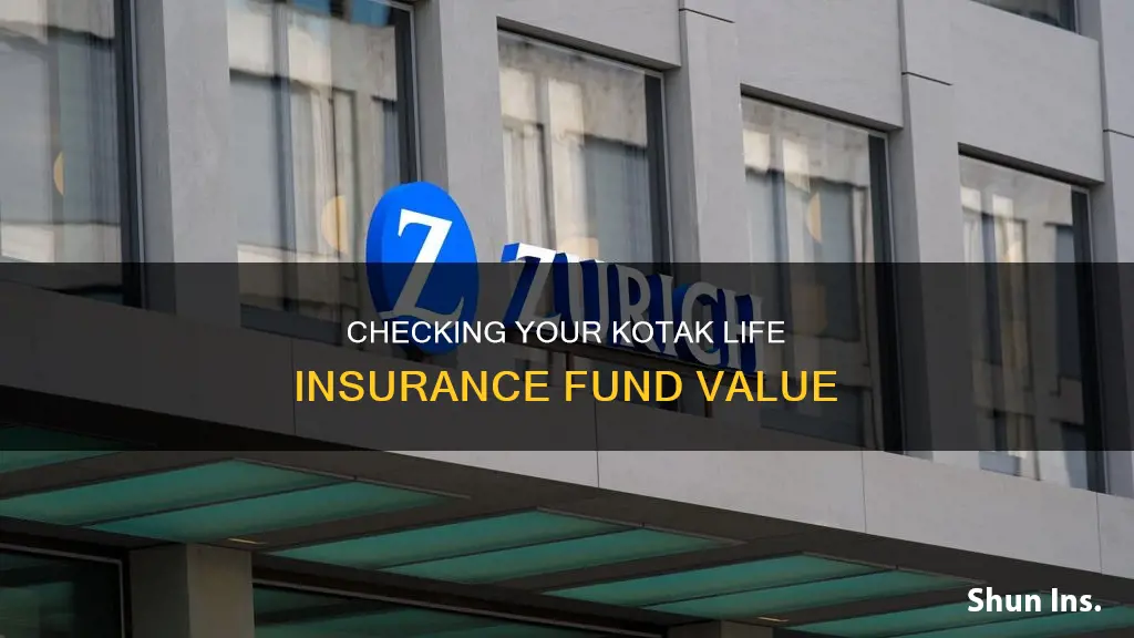 how to check fund value of kotak life insurance