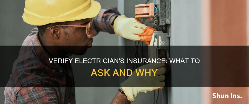 how to check if electrician is insured
