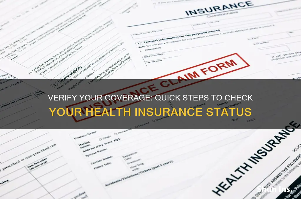how to check if i still have health insurance