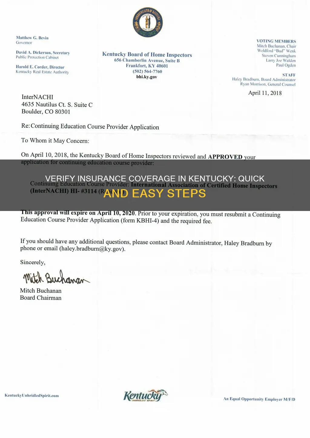 how to check if insurance is active in ky