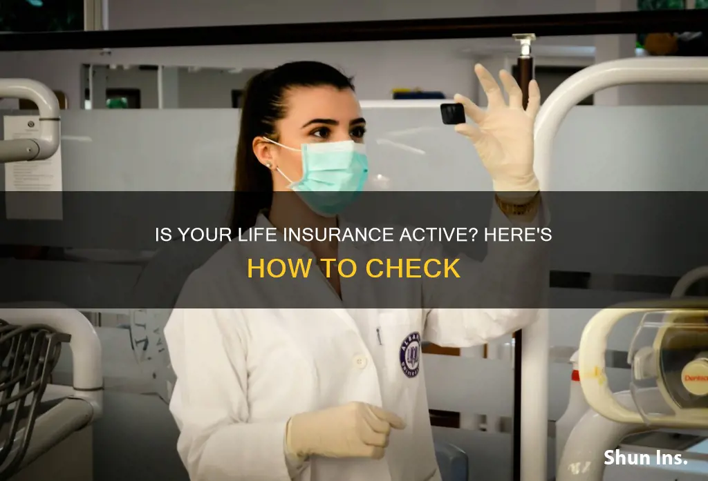 how to check if life insurance is active