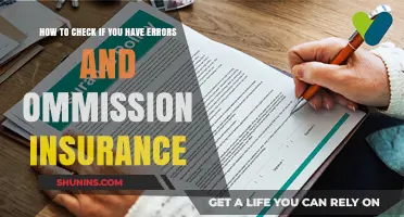 Verify Your Insurance Coverage: Errors and Omissions