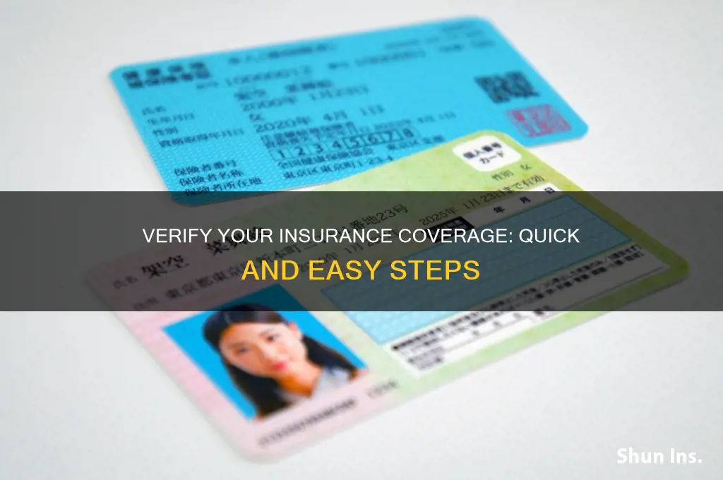 how to check if you have insurance us