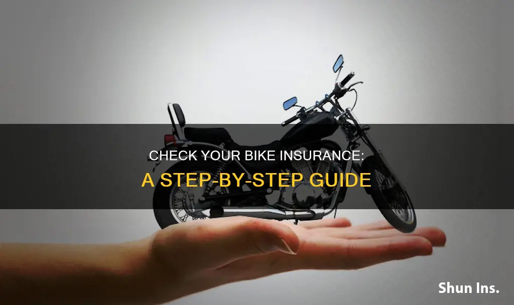 how to check my bike insurance