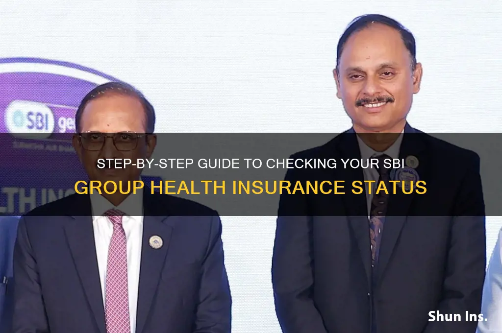 how to check my sbi group health insurance