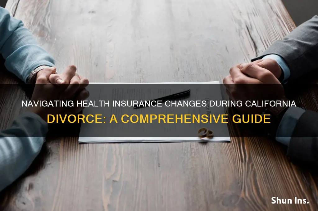 how to check on health insurance during divorce in california