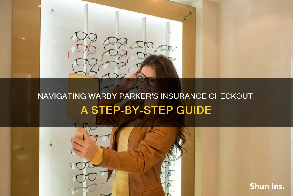 how to check out with insurance on warby parker