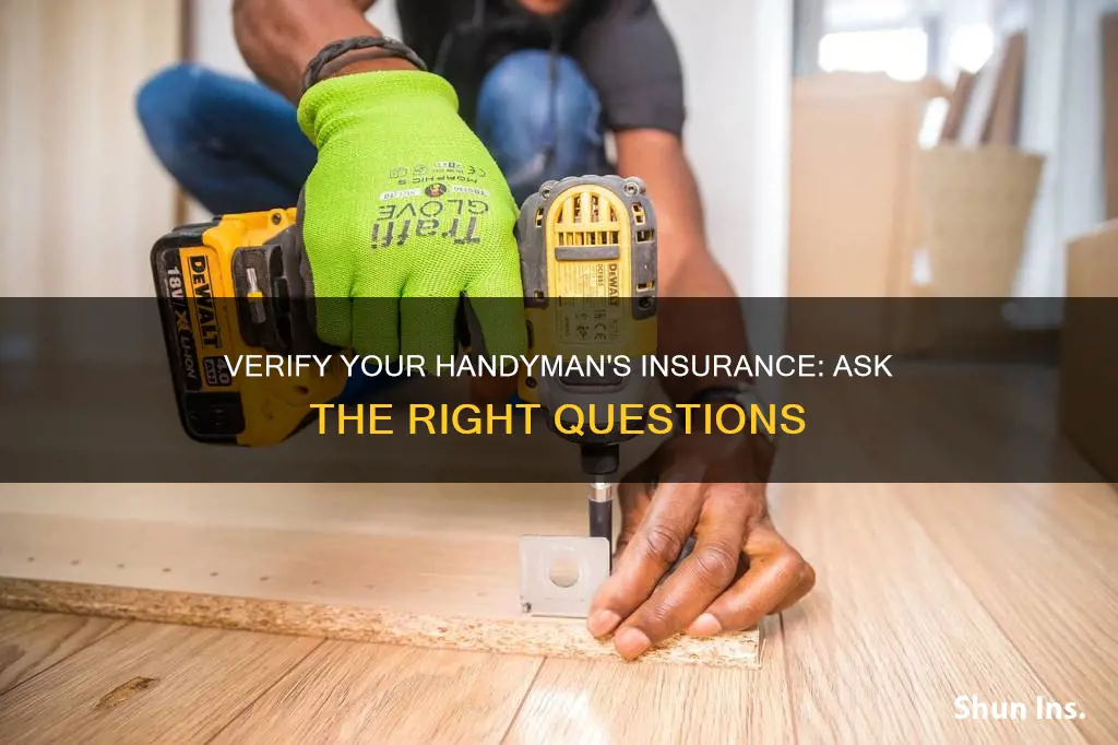 how to check that a handyman is insured