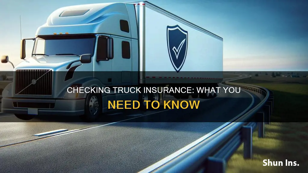 how to check truck insurance