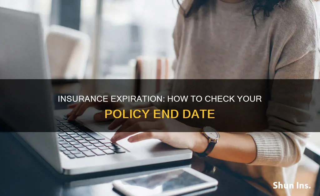 how to check when insurance runs out