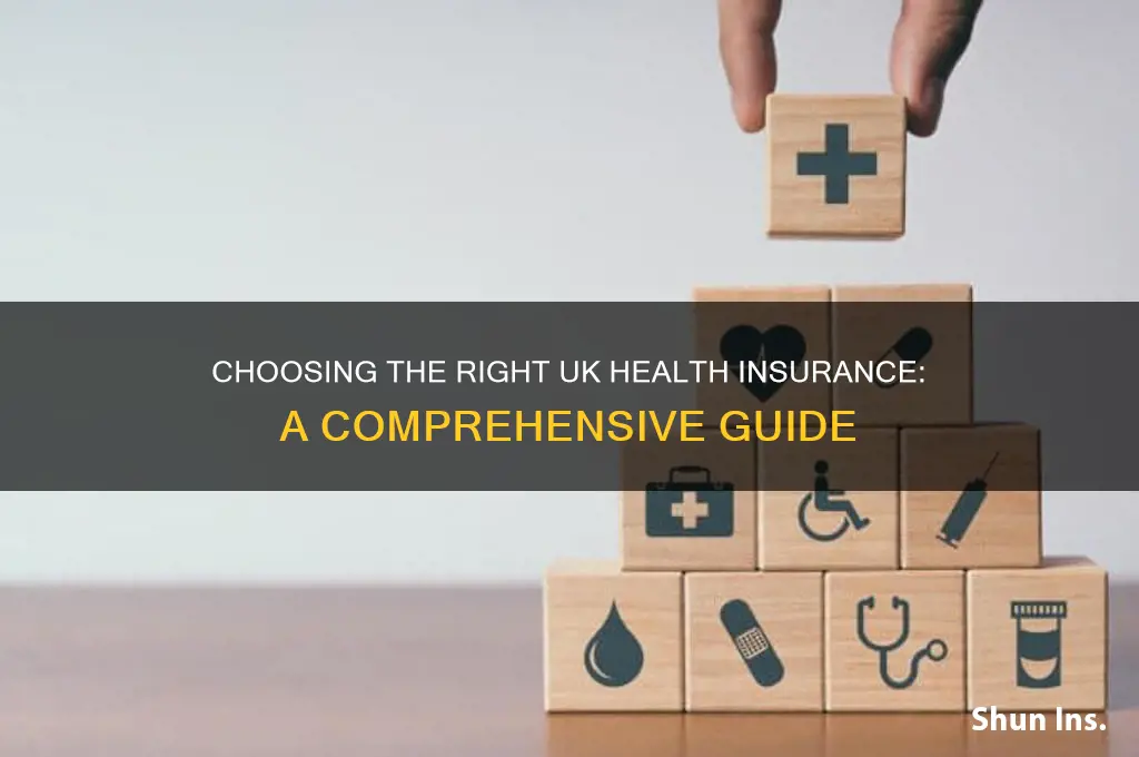 how to choose a health insurance uk