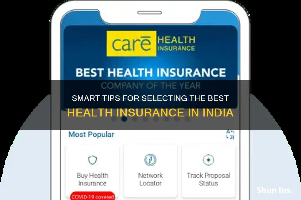 how to choose best health insurance in india