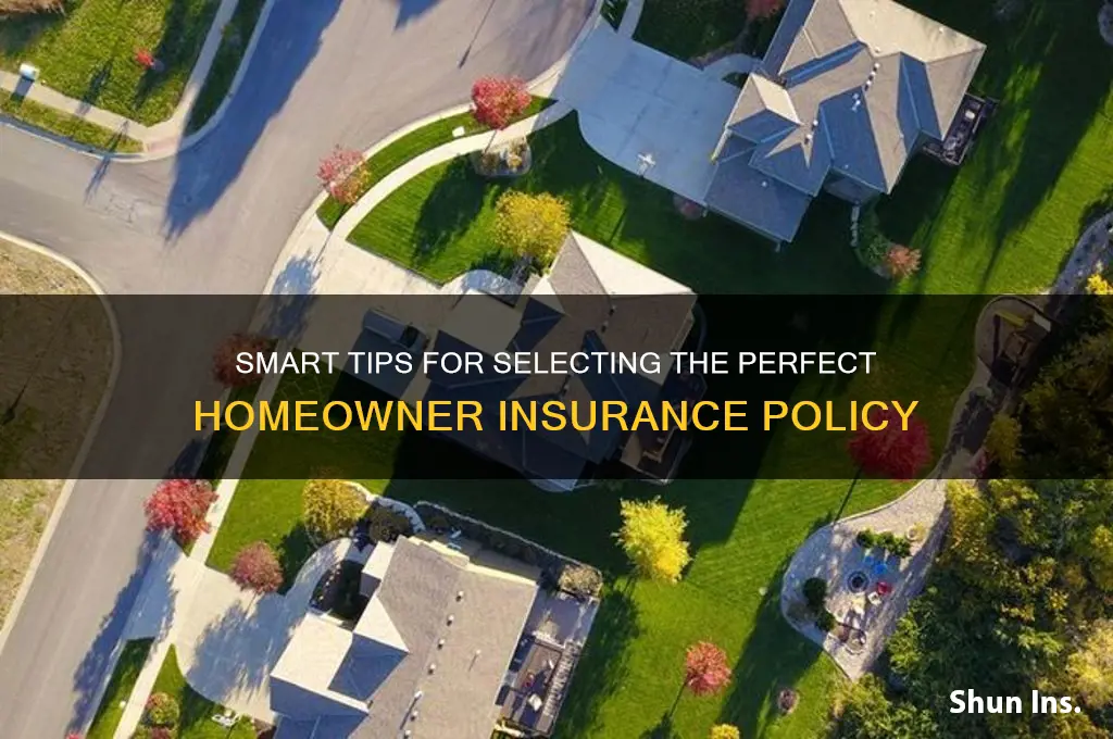 how to choose homeoner insurance